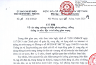 Chỉ thị tăng cường các biện pháp phòng, chống thông tin xấu, độc trên không gian mạng