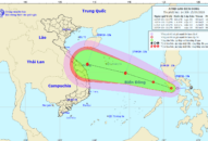 Áp thấp nhiệt đới chuẩn bị đi vào Biển Đông và tiếp tục mạnh lên