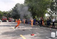 Cụm cơ quan, doanh nghiệp an toàn phòng cháy, chữa cháy Tân Liên-thị trấn Vĩnh Bảo: 13 cơ quan, doanh nghiệp tham gia hội thao chữa cháy, cứu nạn