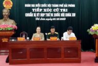 Chuẩn bị kỳ họp thứ 10, Quốc hội khóa 14: Các đại biểu Quốc hội tiếp xúc cử tri tại quận Đồ Sơn