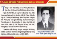 Chào mừng đại hội XVI Đảng bộ thành phố Hải Phòng: Từ Đại hội đến Đại hội