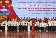 Biểu dương 310 học sinh đạt thành tích xuất sắc và vượt khó học giỏi năm học 2019-2020