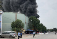 Dập tắt đám cháy khu vực chợ hoa quả đầu mối, quận Hồng Bàng