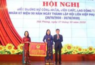 Biểu dương 90 nữ công nhân viên chức tiêu biểu nhân kỷ niệm 90 năm Ngày thành lập Hội Liên hiệp phụ nữ Việt Nam và 10 năm Ngày phụ nữ Việt nam 20/10