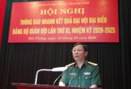 Đảng ủy Quân sự thành phố: Thông báo nhanh kết quả Đại hội Đại biểu Đảng bộ Quân đội lần thứ XI, nhiệm kỳ 2020-2025