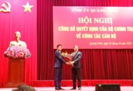 Ông Nguyễn Tường Văn được điều động làm Phó Bí thư Tỉnh ủy Quảng Ninh