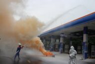 Thực tập phương án chữa cháy và cứu nạn cứu hộ tại Petrolimex-Cửa hàng 03