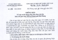 Thông báo tuyển dụng công chức theo chỉ tiêu biên chế giao năm 2020 tại thành phố Hải Phòng