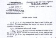 Danh mục địa điểm và lĩnh vực ưu tiên được tổ chức hội chợ, triển lãm trên địa bàn thành phố Hải Phòng năm 2021