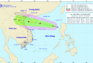 Tin áp thấp mới nhất: Áp thấp nhiệt đới giật cấp 9 hướng về vịnh Bắc Bộ