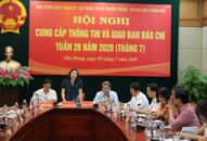Hội nghị giao ban và cung cấp thông tin báo chí tuần 28 tháng 7 năm 2020