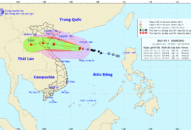 Bão số 7, giật cấp 12 đi vào đất liền miền Trung từ trưa ngày 14/10