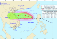 Tin bão trên biển Đông, cơn bão số 8, cập nhật 9:00 ngày 22/10/2020