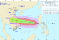 TIN BÃO KHẨN CẤP, CƠN BÃO SỐ 9, cập nhật lúc 21 giờ, ngày 26/10/2020.