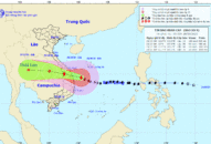 TIN BÃO KHẨN CẤP, CƠN BÃO SỐ 9, cập nhật lúc 5 giờ, ngày 28/10/2020