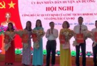Huyện An Dương Công bố các quyết định về công tác cán bộ