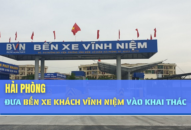 Hải Phòng đưa bến xe khách Vĩnh Niệm vào khai thác