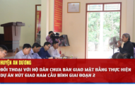 Huyện An Dương: Đối thoại với hộ dân chưa bàn giao mặt bằng thực hiện Dự án nút giao nam cầu Bính giai đoạn 2