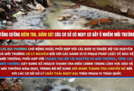 Dồn lực kiểm tra, giám sát các cơ sở có nguy cơ gây ô nhiễm môi trường