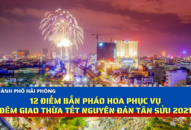 Thành phố tổ chức 12 điểm bắn pháo hoa phục vụ Đêm giao thừa Tết Nguyên đán Tân Sửu 2021