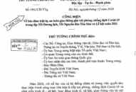 Công điện của Thủ tướng: Về bảo đảm trật tự, an toàn giao thông gắn với phòng, chống dịch COVID-19 trong dịp Tết Dương lịch, Tết Nguyên đán Tân Sửu và Lễ hội xuân 2021