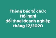 Thông báo tổ chức Hội nghị đối thoại doanh nghiệp tháng 12/2020
