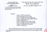 UBND thành phố trả lời kiến nghị của các Doanh nghiệp hoạt động kinh doanh du lịch tại Vườn Quốc gia Cát Bà
