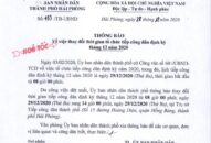 Thông báo thay đổi thời gian tổ chức tiếp công dân định kỳ tháng 12/2020