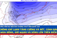 Tin không khí lạnh tăng cường và rét, cảnh báo mưa dông, gió mạnh và sóng lớn trên biển
