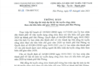 Thông báo triệu tập thí sinh dự thi kỳ thi tuyển công chức theo chỉ tiêu biên chế giao 2020