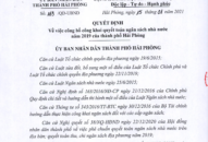 Công bố công khai quyết toán ngân sách nhà nước năm 2019 của thành phố Hải Phòng