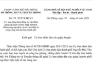 Tạm dừng hoạt động tại các điểm cung cấp dịch vụ truy nhập Internet, trò chơi điện tử công cộng trên địa bàn thành phố