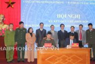 Ký kết Quy chế phối hợp trong công tác bảo đảm an ninh trật tự tại khu kinh tế, khu công nghiệp Hải Phòng