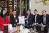 Trưởng Ban quản lý Khu kinh tế Hải Phòng thăm, chúc Tết các đồng chí nguyên Ủy viên Ban Thường vụ Thành ủy, nguyên Trưởng Ban quản lý Khu kinh tế Hải Phòng