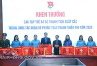 Trên 320 tập thể, cá nhân có thành tích xuất sắc được các cấp biểu dương, khen thưởng trong công tác Đoàn, phong trào thanh thiếu nhi năm 2020