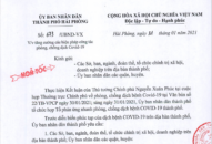 Hải Phòng: Tăng cường các biện pháp phòng, chống dịch COVID-19