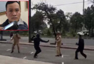 Khống chế đối tượng dùng côn nhị khúc chống đối CSGT