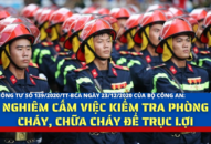 Nghiêm cấm việc kiểm tra phòng cháy, chữa cháy để trục lợi