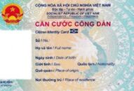 Mẫu thẻ căn cước công dân gắn chip chính thức