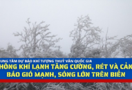Tin không khí lạnh tăng cường, rét và cảnh báo gió mạnh, sóng lớn trên biển