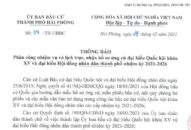 Thông báo phân công nhiệm vụ và lịch trực, nhận hồ sơ ứng cử đại biểu Quốc hội khóa XV và đại biểu HĐND thành phố nhiệm kỳ 2021-2026