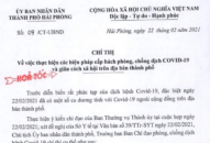 Hải Phòng: Yêu cầu người dân không ra khỏi nhà sau 22 giờ 00 phút hằng ngày