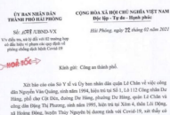 Điều tra, xử lý đối với 02 trường hợp có dấu hiệu vi phạm các quy định  về phòng chống dịch bệnh Covid-19