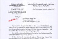 Hải Phòng: Yêu cầu xử lý trường hợp giáo viên Trường THPT Trần Nguyên Hãn khai báo y tế không đúng sự thật