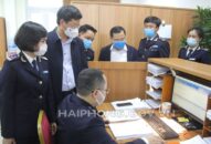 Phó Chủ tịch Thường trực UBND thành phố kiểm tra công tác phòng, chống dịch tại Chi cục Hải quan cửa khẩu Cảng Hải Phòng khu vực 3