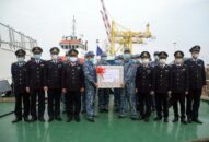 Tàu CSB 8003 lên đường làm nhiệm vụ kiểm soát phòng, chống dịch COVID-19 trên vùng biển Vịnh Bắc bộ