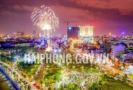 Thành phố tổ chức bắn pháo hoa đêm giao thừa Tết Nguyên đán Tân Sửu 2021 tại Khu du lịch quốc tế Đồi Rồng, phường Vạn Hương, quận Đồ Sơn