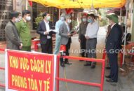 Khu vực phong tỏa và các chợ dân sinh trên địa bàn quận Lê Chân thực hiện nghiêm các quy định về phòng, chống dịch