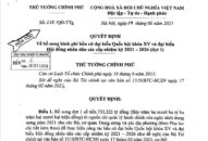 Bổ sung kinh phí bầu cử đại biểu Quốc hội khóa XV và đại biểu Hội đồng nhân dân các cấp nhiệm kỳ 2021-2026 (đợt 1)