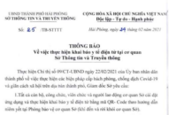 Sở Thông tin và Truyền thông thực hiện khai báo y tế điện tử tại cơ quan